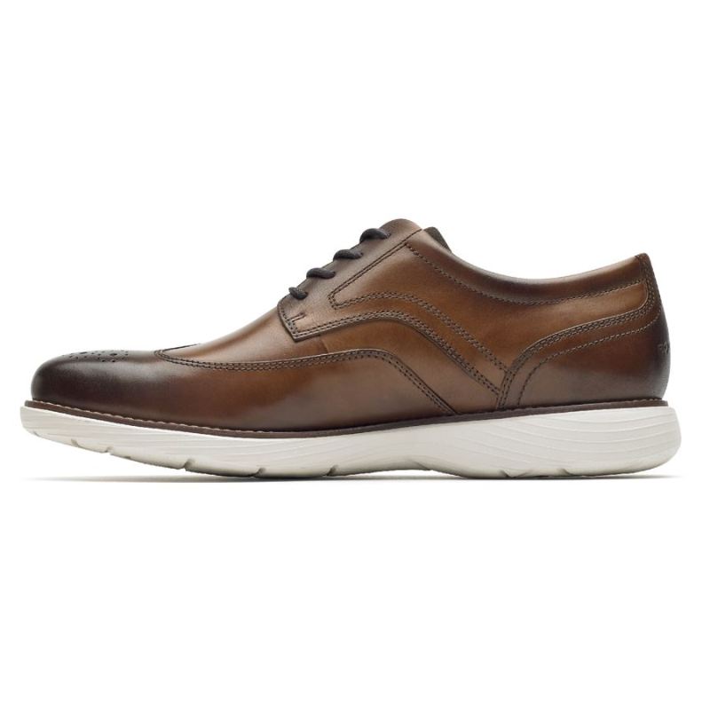 ROCKPORT - MEN'S GARETT WINGTIP OXFORD-COGNAC