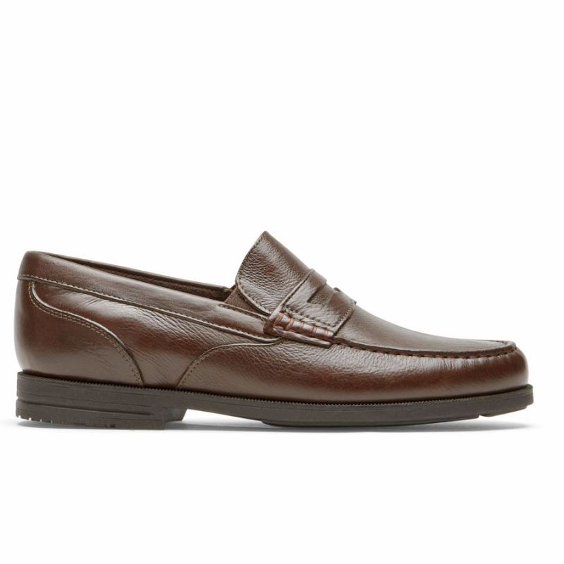 ROCKPORT - MEN'S PRESTON PENNY LOAFER-TUMBLED JAVA