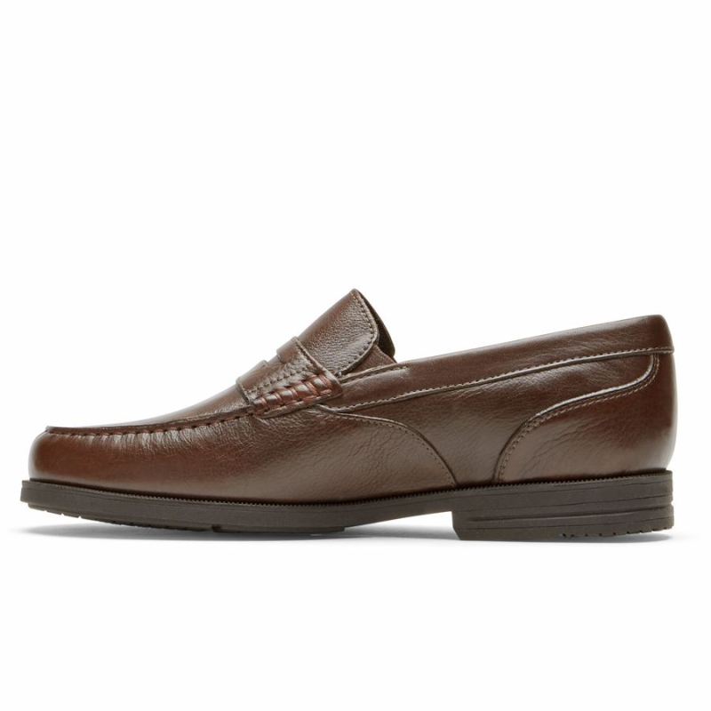 ROCKPORT - MEN'S PRESTON PENNY LOAFER-TUMBLED JAVA