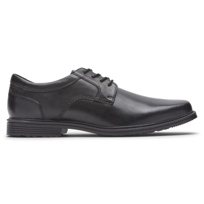 ROCKPORT - MEN'S TAYLOR PLAIN TOE OXFORD-WATERPROOF-BLACK