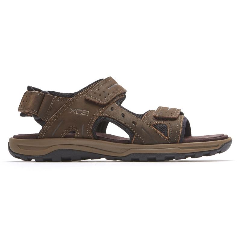 ROCKPORT - MEN'S XCS TRAIL TECHNIQUE ADJUSTABLE SANDAL-BROWN