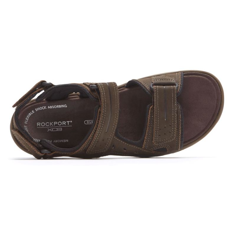 ROCKPORT - MEN'S XCS TRAIL TECHNIQUE ADJUSTABLE SANDAL-BROWN