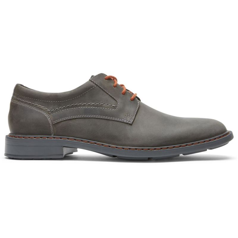 ROCKPORT - MEN'S TANNER PLAIN TOE OXFORD-STEEL GREY