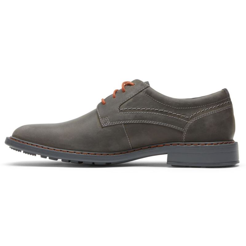 ROCKPORT - MEN'S TANNER PLAIN TOE OXFORD-STEEL GREY