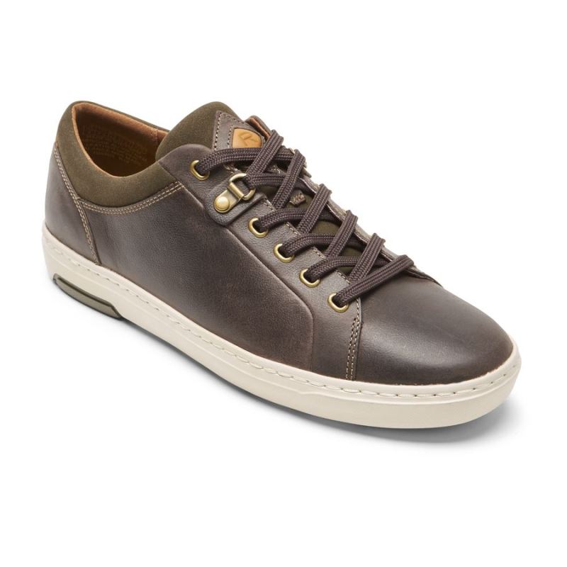 ROCKPORT - MEN'S PULSETECH CUPSOLE SNEAKER-JAVA LEATHER