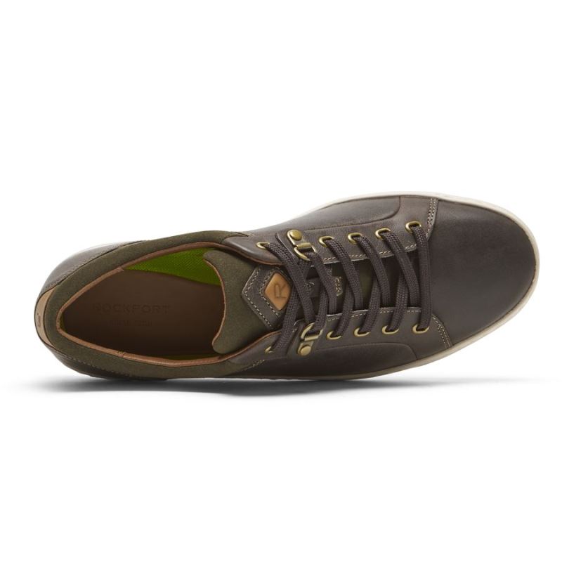 ROCKPORT - MEN'S PULSETECH CUPSOLE SNEAKER-JAVA LEATHER