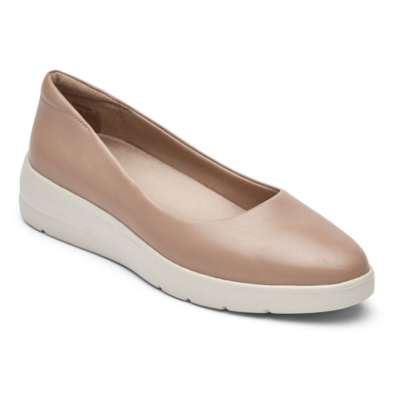 ROCKPORT - WOMEN'S TOTAL MOTION LILLIE BALLET FLAT-TUSCANY PINK