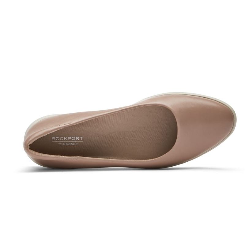 ROCKPORT - WOMEN'S TOTAL MOTION LILLIE BALLET FLAT-TUSCANY PINK