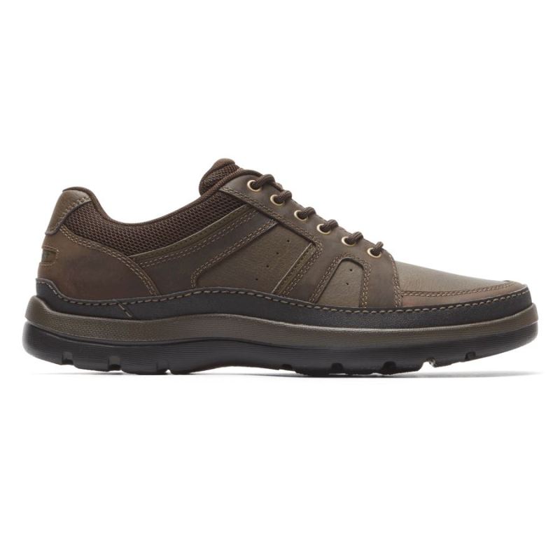 ROCKPORT - GET YOUR KICKS MUDGUARD BLUCHER-DARK BROWN LEATHER