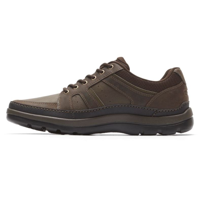 ROCKPORT - GET YOUR KICKS MUDGUARD BLUCHER-DARK BROWN LEATHER