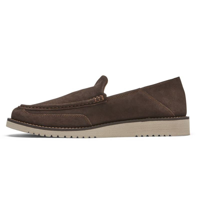 ROCKPORT - MEN'S AXELROD CRUSHBACK SLIP-ON-JAVA NUBUCK