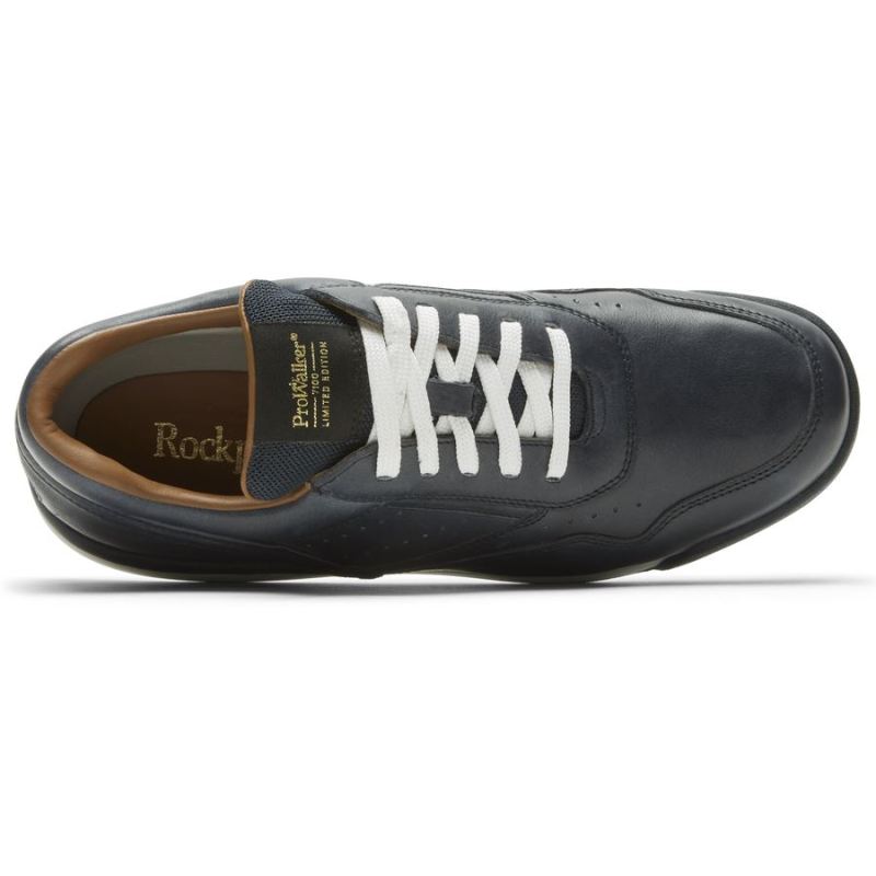 ROCKPORT - MEN'S 7100 PROWALKER LIMITED EDITION SHOE-NAVY LEATHER