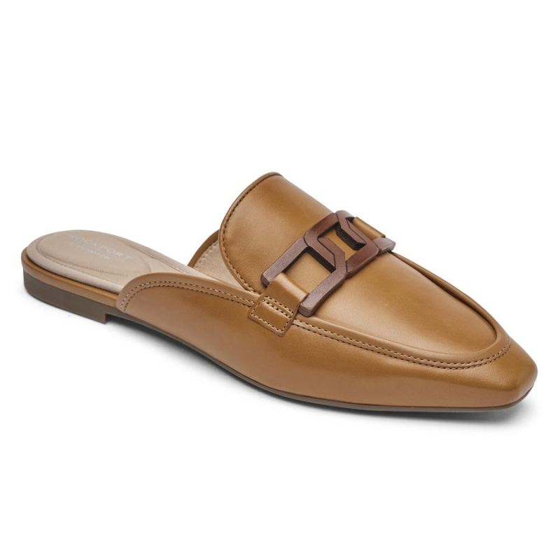 ROCKPORT - WOMEN'S TOTAL MOTION LAYLANI SLIDE LOAFER-TAN