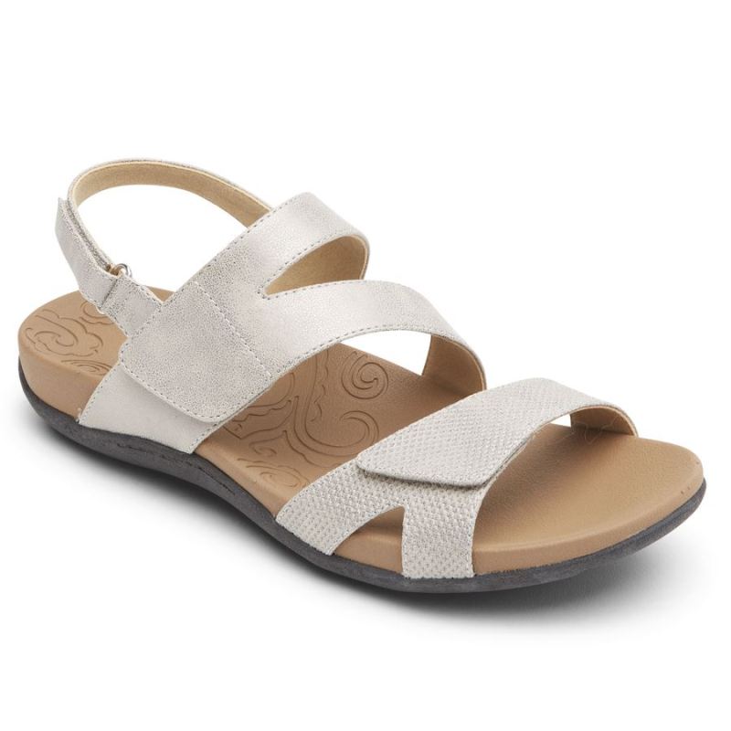 ROCKPORT - WOMEN'S RIDGE ADJUSTABLE ASYMMETRICAL SANDAL-METALLIC