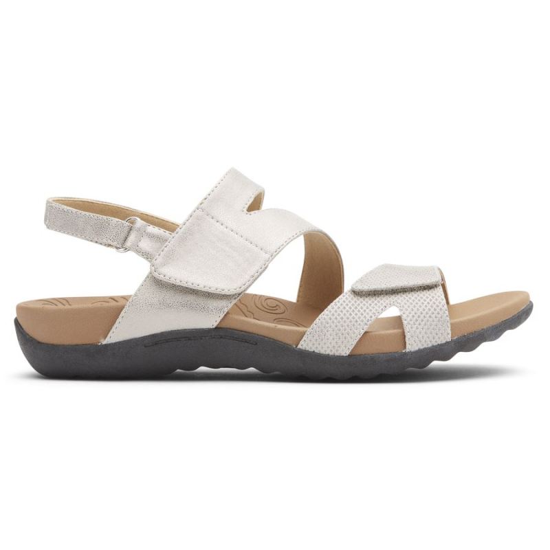 ROCKPORT - WOMEN'S RIDGE ADJUSTABLE ASYMMETRICAL SANDAL-METALLIC