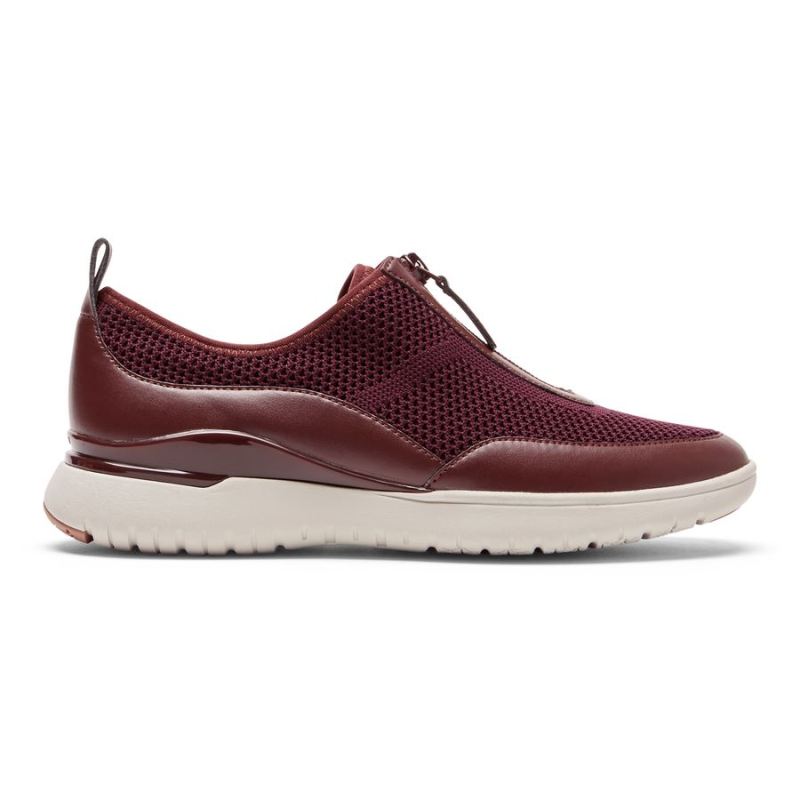 ROCKPORT - WOMEN'S TOTAL MOTION SPORT ZIP SNEAKER-OXBLOOD