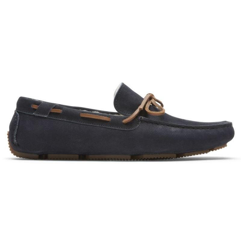 ROCKPORT - MEN'S RHYDER TIE SLIPPER-Navy