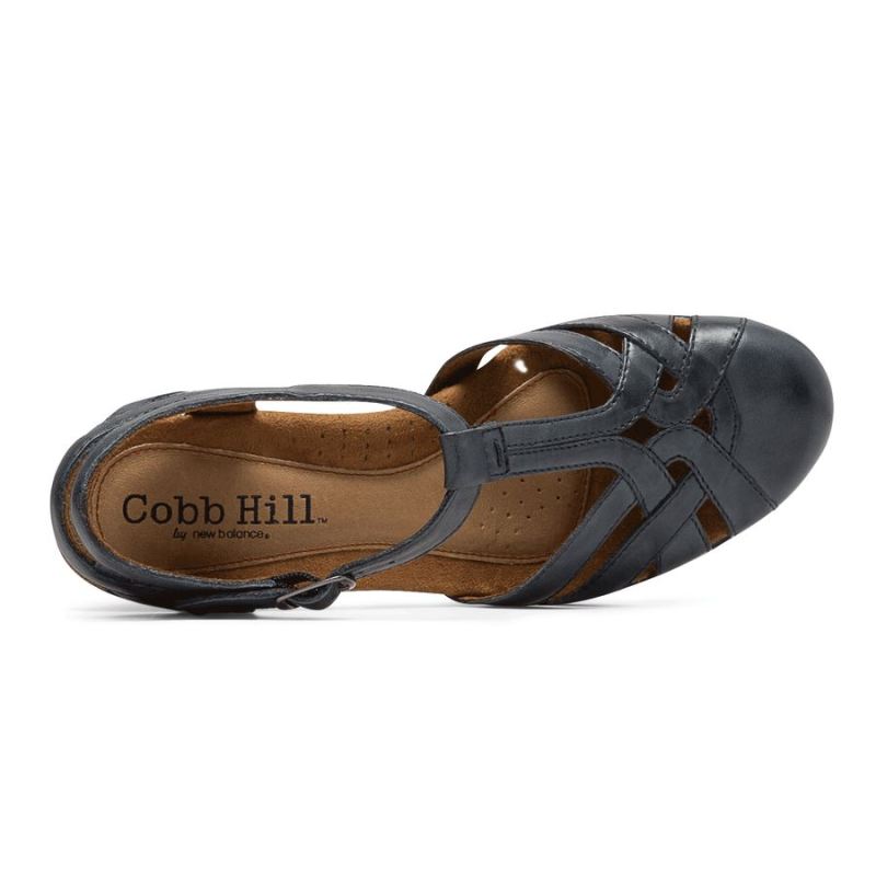 ROCKPORT - WOMEN'S COBB HILL AUBREY T-STRAP-NAVY