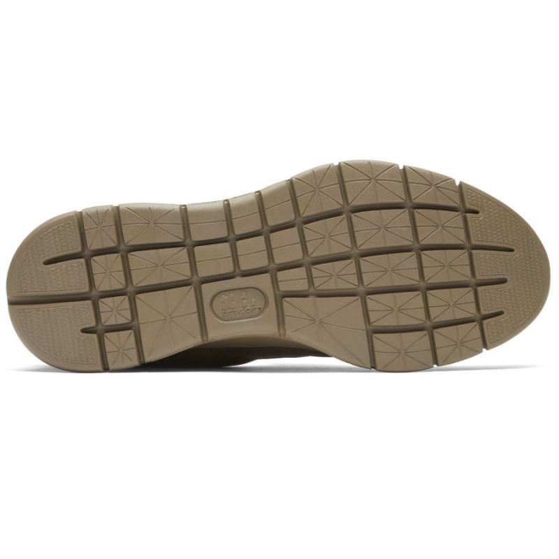 ROCKPORT - MEN'S PRIMETIME MOC SLIP-ON-JAVA NUBUCK