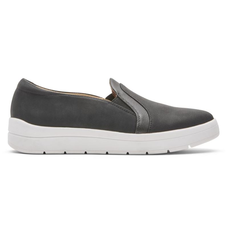 ROCKPORT - WOMEN'S TRUFLEX NAVYA SLIP-ON-BLACK