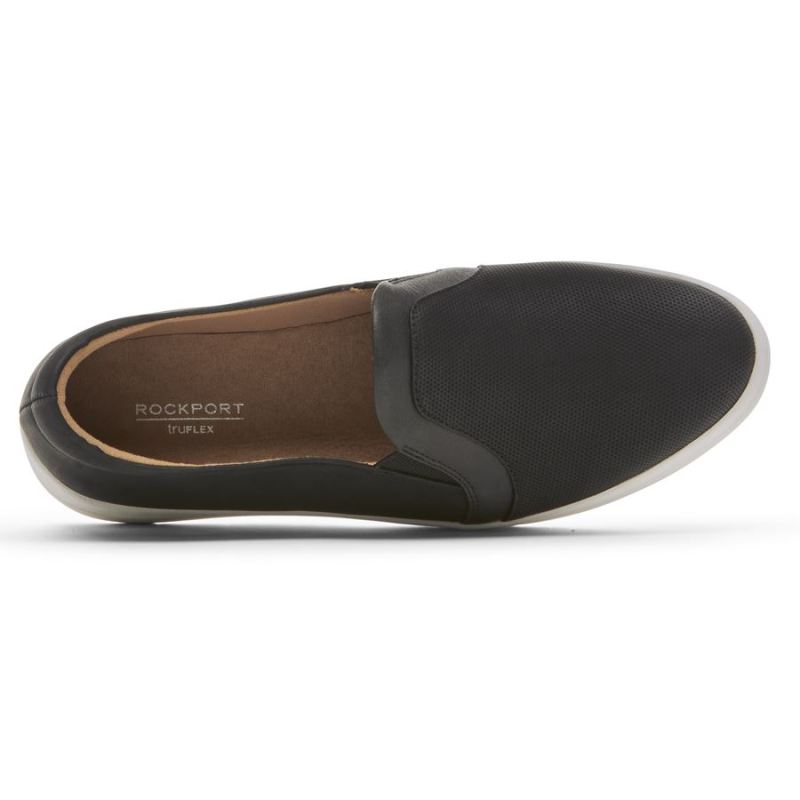 ROCKPORT - WOMEN'S TRUFLEX NAVYA SLIP-ON-BLACK