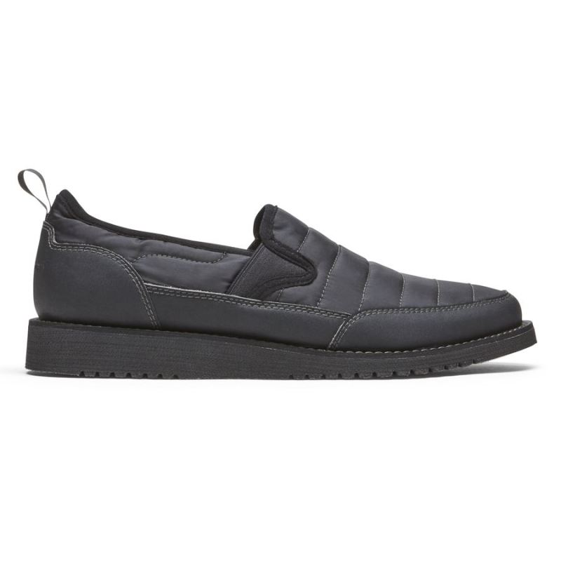 ROCKPORT - MEN'S AXELROD QUILTED SLIP-ON-BLACK