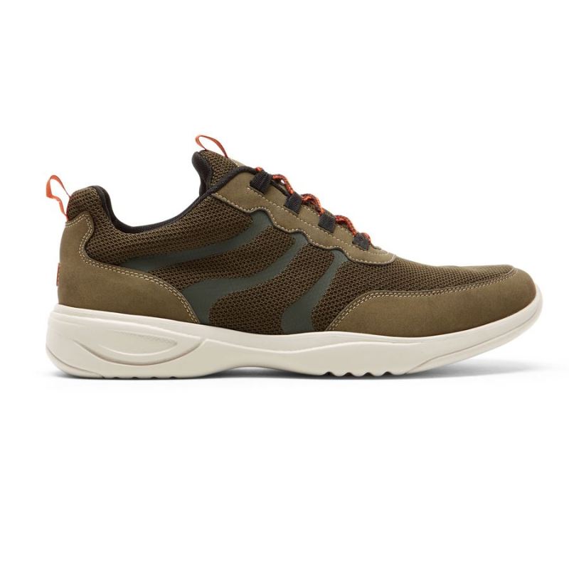 ROCKPORT - MEN'S METRO PATH GHILLIE SNEAKER-FOREST GREEN MESH