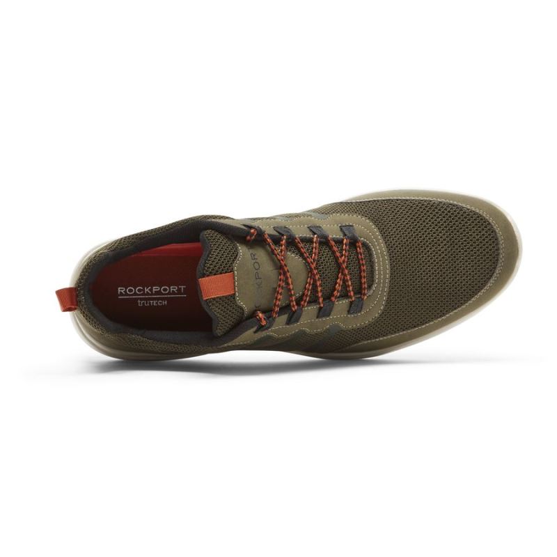 ROCKPORT - MEN'S METRO PATH GHILLIE SNEAKER-FOREST GREEN MESH