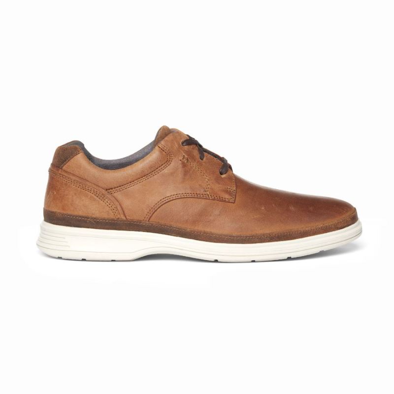 ROCKPORT - MEN'S DRESSPORTS 2 GO PLAIN TOE-NEW CARAMEL