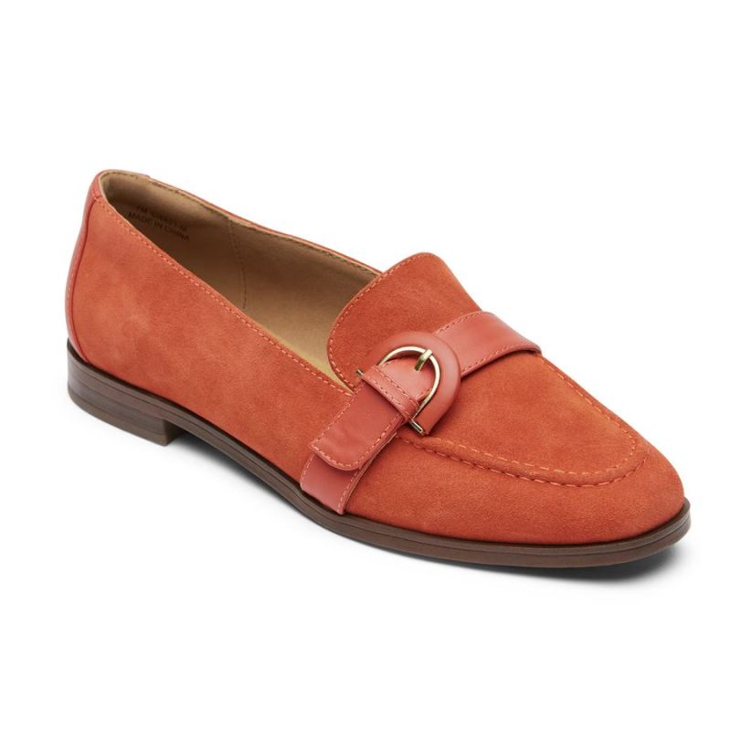 ROCKPORT - WOMEN'S SUSANA BUCKLE LOAFER-CINNAMON