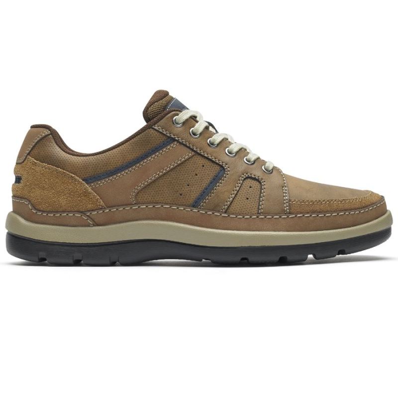 ROCKPORT - GET YOUR KICKS MUDGUARD BLUCHER-TAN EMBOSSED