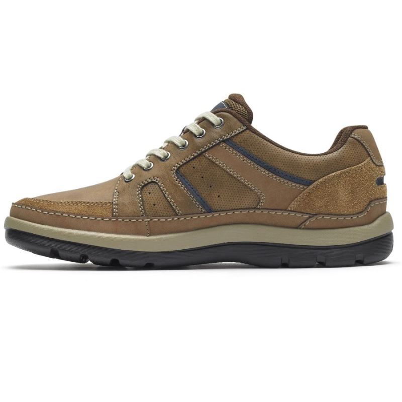 ROCKPORT - GET YOUR KICKS MUDGUARD BLUCHER-TAN EMBOSSED