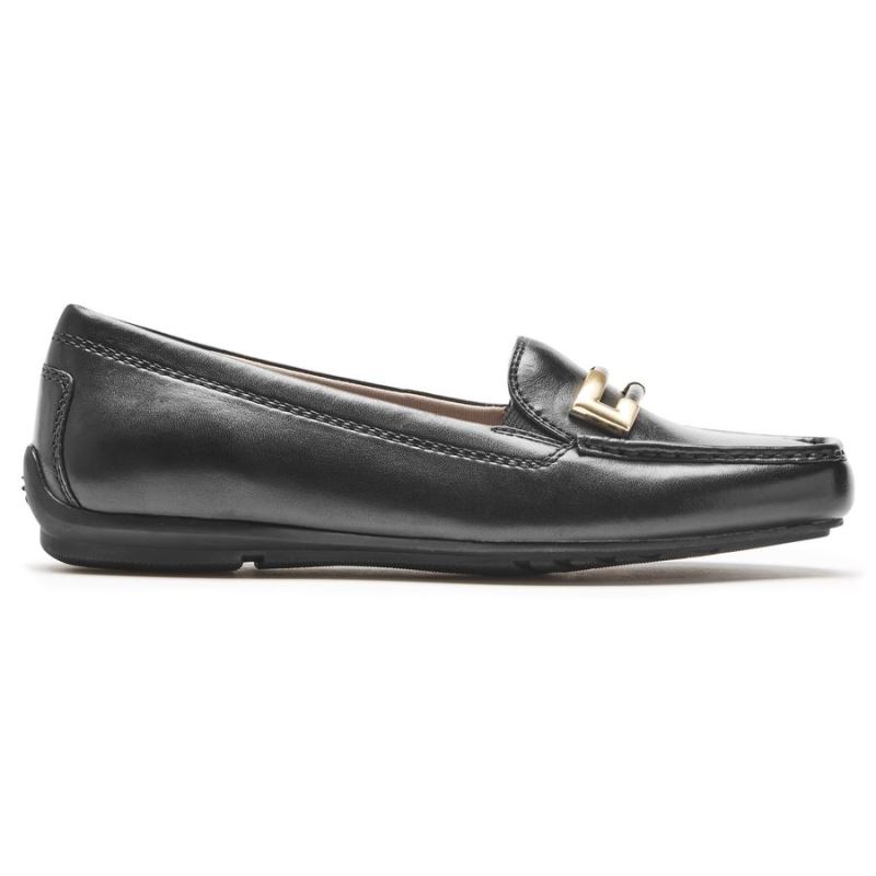 ROCKPORT - WOMEN'S TOTAL MOTION DRIVER ORNAMENT LOAFER-BLACK