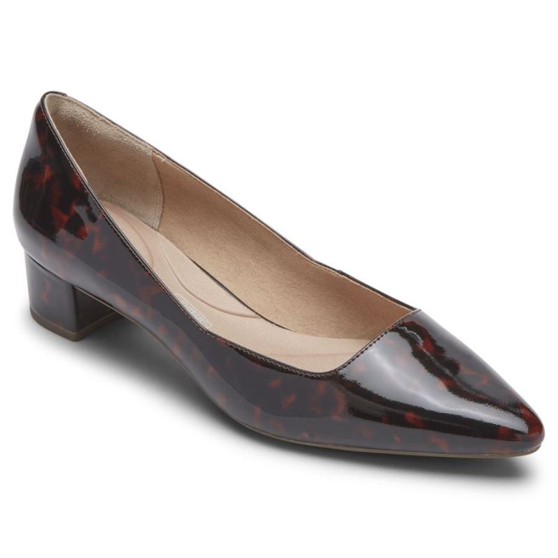 ROCKPORT - WOMEN'S TOTAL MOTION GRACIE HEEL-TORTOISE PATENT