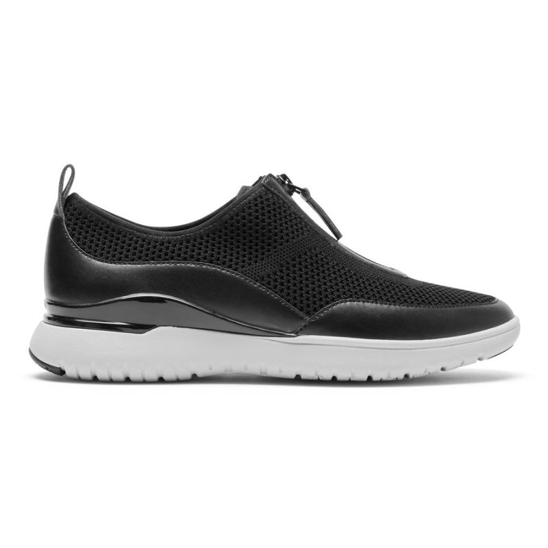 ROCKPORT - WOMEN'S TOTAL MOTION SPORT ZIP SNEAKER-BLACK