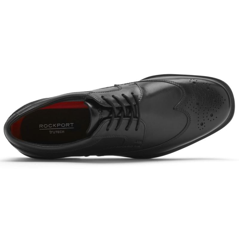 ROCKPORT - MEN'S TAYLOR WATERPROOF WINGTIP-Black