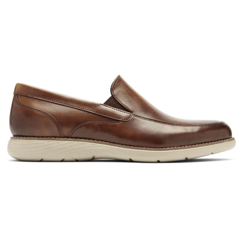 ROCKPORT - MEN'S GARETT VENETIAN LOAFER-COGNAC GRADIENT