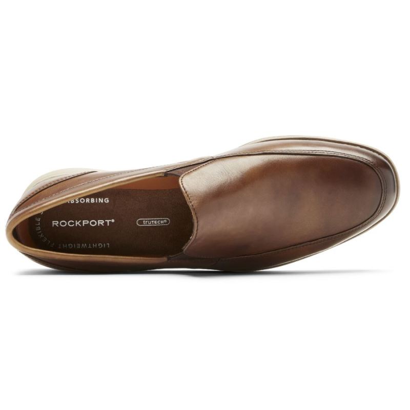 ROCKPORT - MEN'S GARETT VENETIAN LOAFER-COGNAC GRADIENT