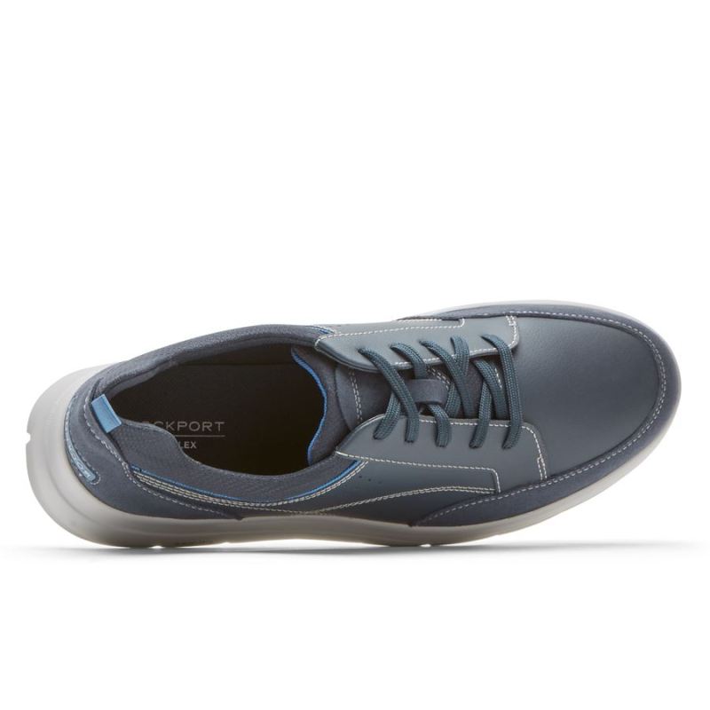 ROCKPORT - MEN'S TRUFLEX CAYDEN SNEAKER-NEW DRESS BLUES SUEDE/LEATHER