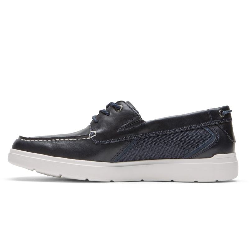 ROCKPORT - MEN'S TOTAL MOTION LITE BOAT SHOE-NEW DRESS BLUES