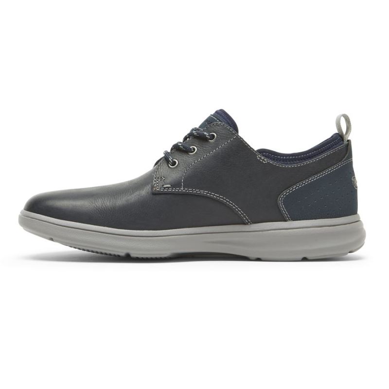 ROCKPORT - MEN'S BECKWITH PLAIN TOE OXFORD-NEW DRESS BLUES LEA/SDE