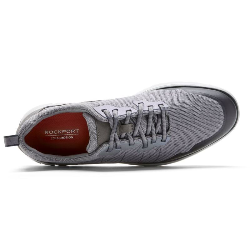 ROCKPORT - MEN'S TOTAL MOTION SPORT MUDGUARD SNEAKER-STEEL GREY