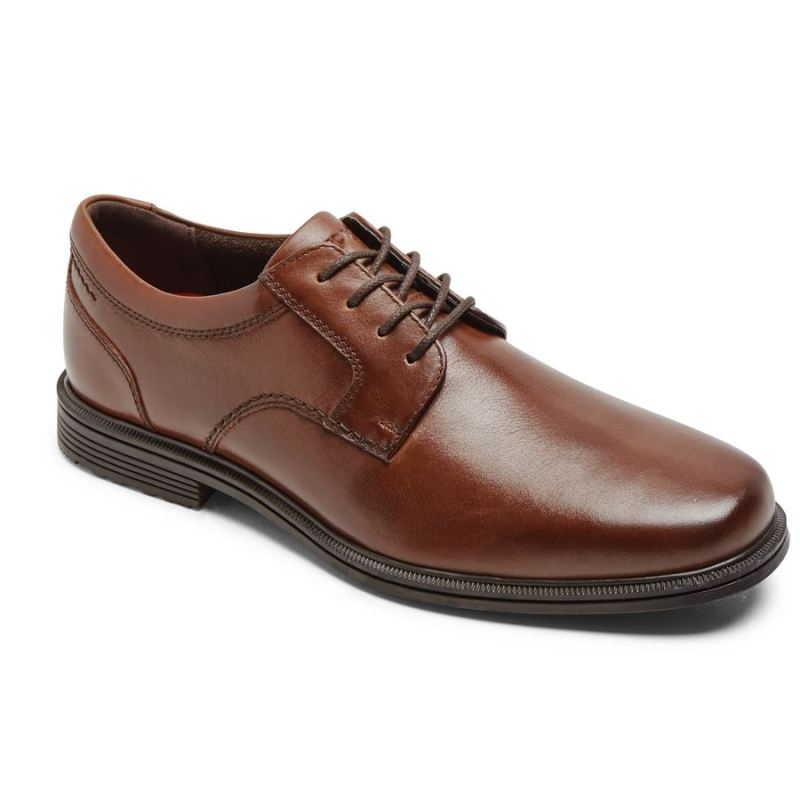 ROCKPORT - MEN'S TAYLOR PLAIN TOE OXFORD-WATERPROOF-TAN