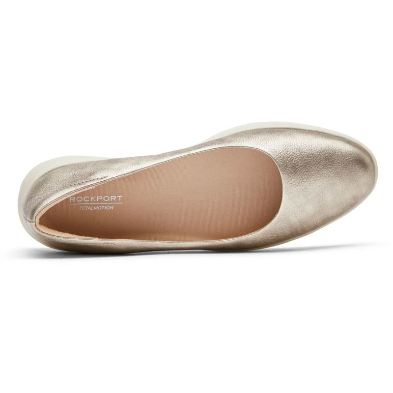 ROCKPORT - WOMEN'S TOTAL MOTION LILLIE BALLET FLAT-STARLIGHT