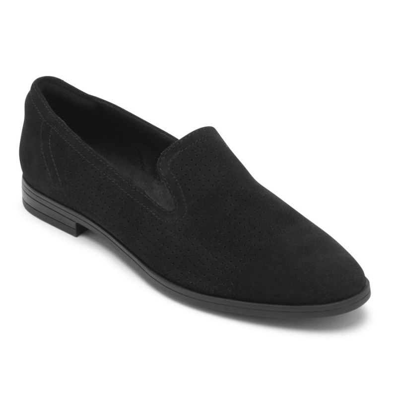 ROCKPORT - WOMEN'S PERPETUA PERFORATED LOAFER-BLACK