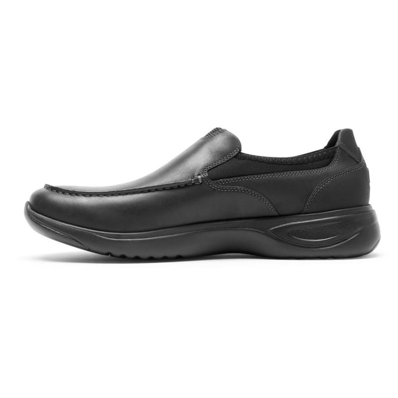 ROCKPORT - MEN'S METRO PATH SLIP-ON-BLACK LEATHER