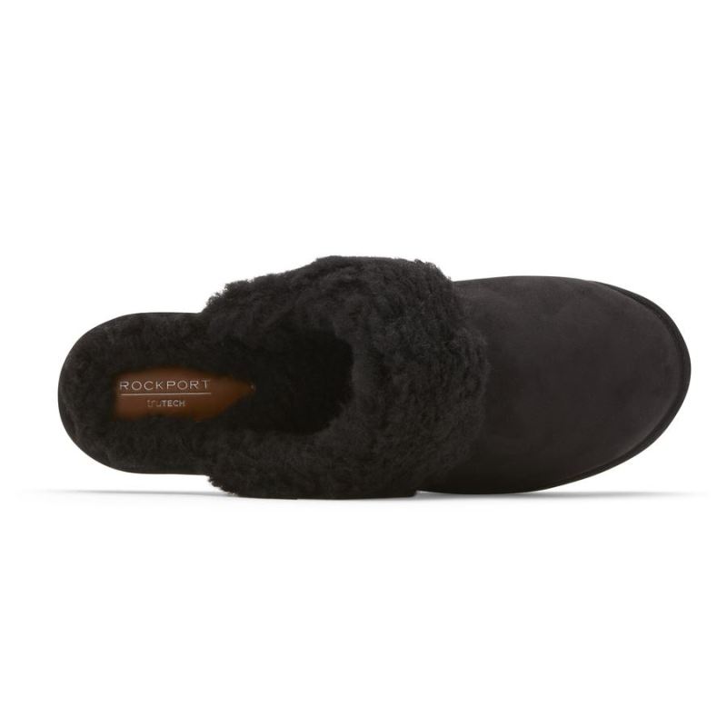 ROCKPORT - WOMEN'S TRUTECH VEDA SLIDE SLIPPER-BLACK