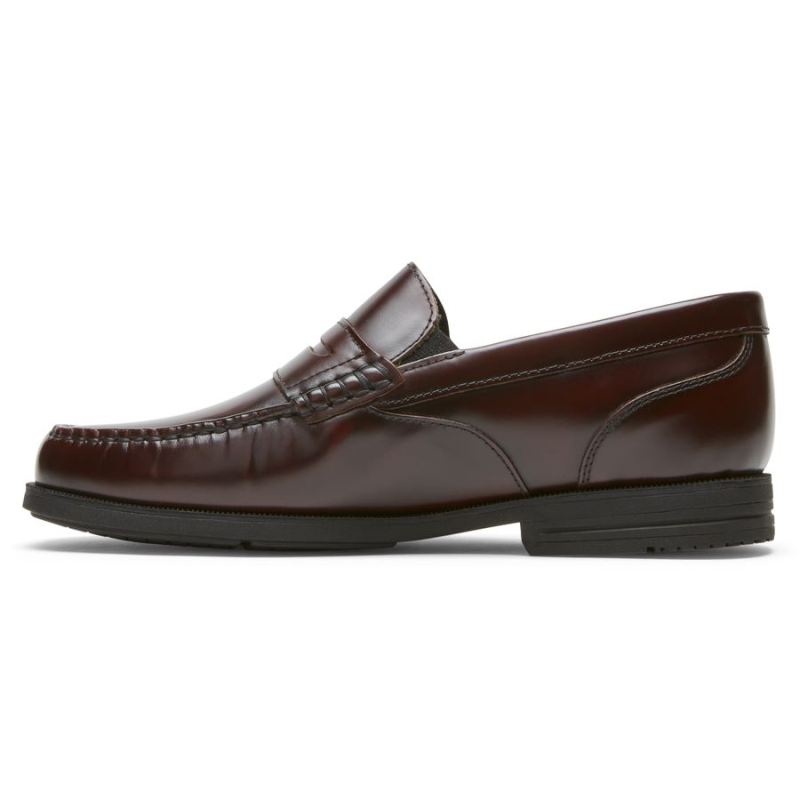 ROCKPORT - MEN'S PRESTON PENNY LOAFER-BURGUNDY