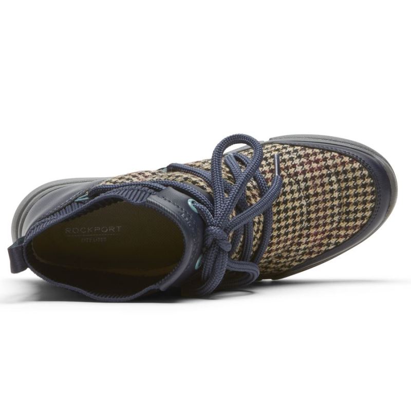 ROCKPORT - WOMEN'S R-EVOLUTION WASHABLE QUILTED BOOTIE-PLAID