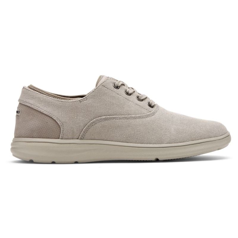 ROCKPORT - MEN'S ZADEN CVO SNEAKER-DOVE CANVAS NUBUCK